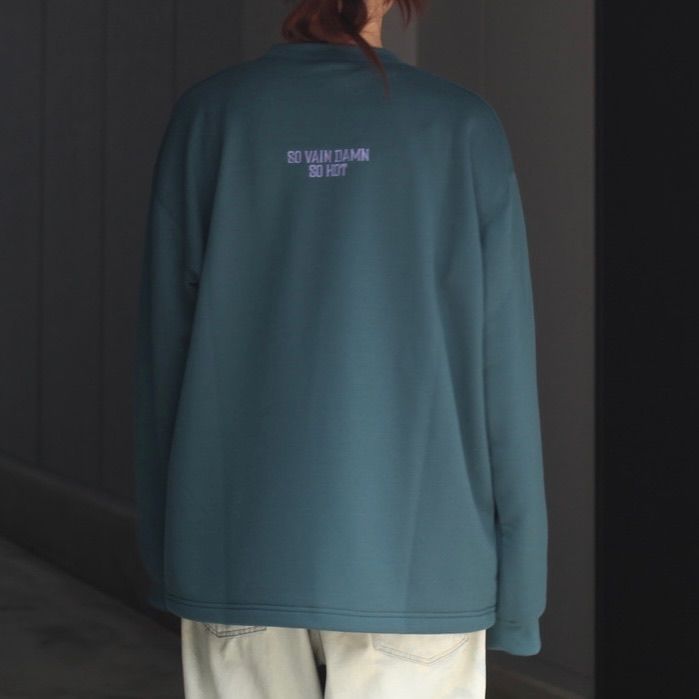 【残り一点】Calee National Logo Drop L/S Tee