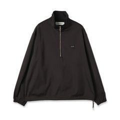 【残り一点】Double Satin Half Zip Embroidery Patch Pullover