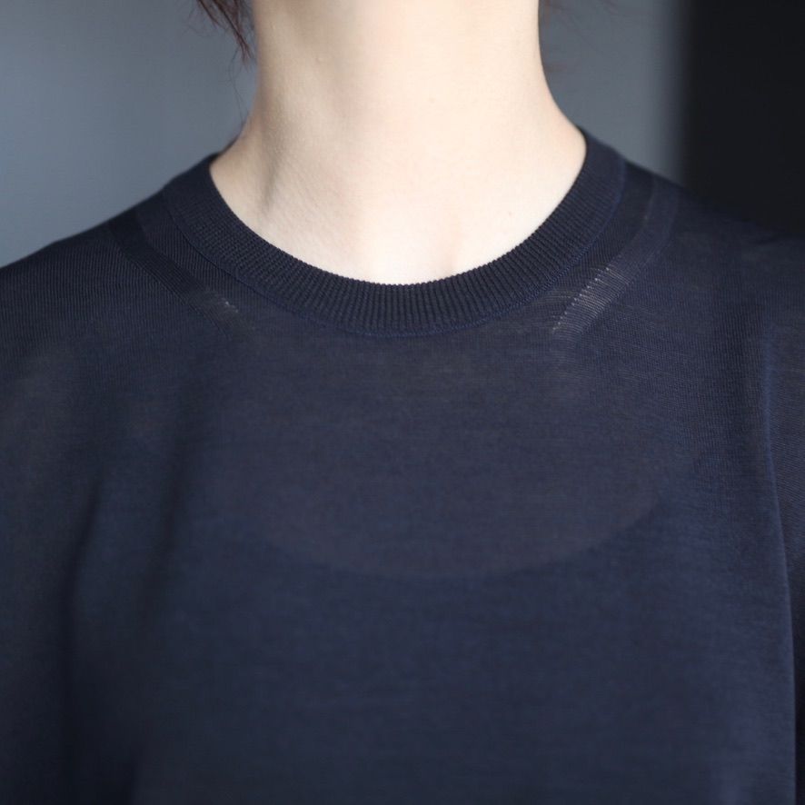 【残りわずか】Wool/Silk Knit Crew Neck LS