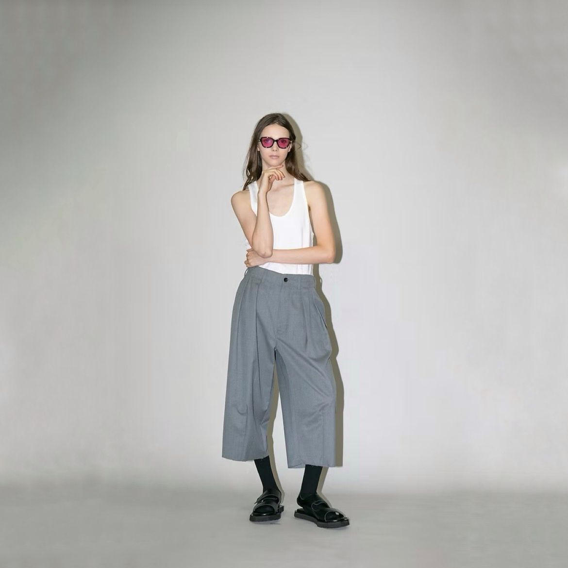 【残り一点】ウォッシャブルツイルスラックス