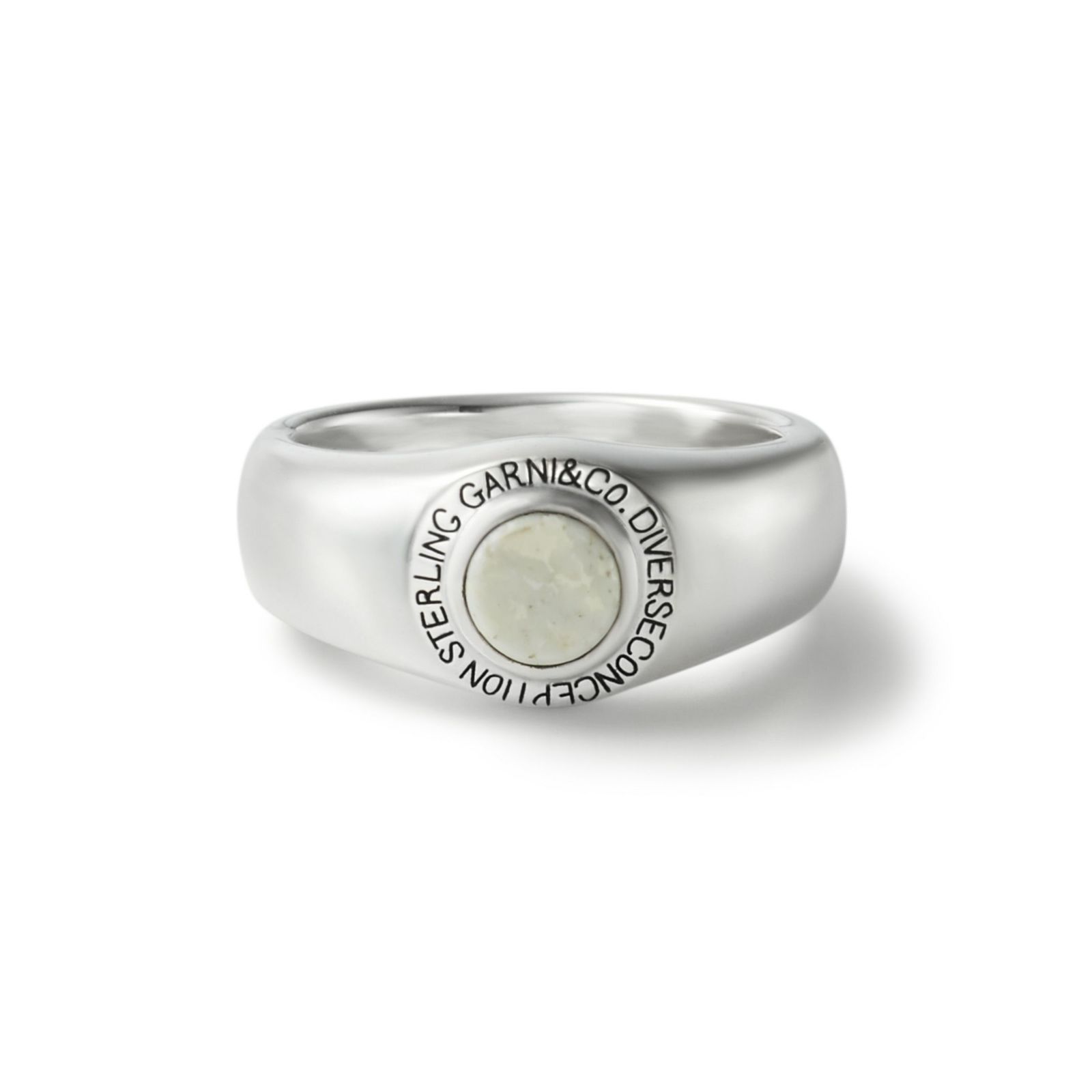 【お取り寄せ注文可能】Round Stone Ring_S(WHITE)