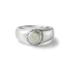 【お取り寄せ注文可能】Round Stone Ring_S(WHITE)