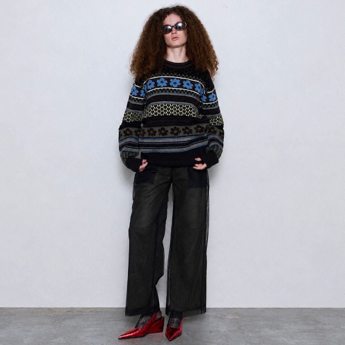 【残り一点】Tulle Layer Denim Pants