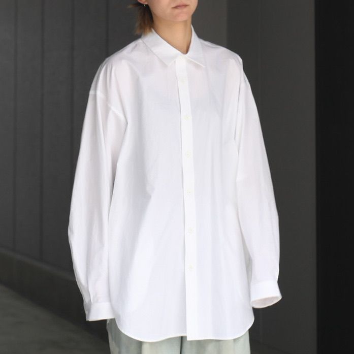 ATON - 【残り一点】Shrink Stripe Oversized Shirt | ACRMTSM ONLINE