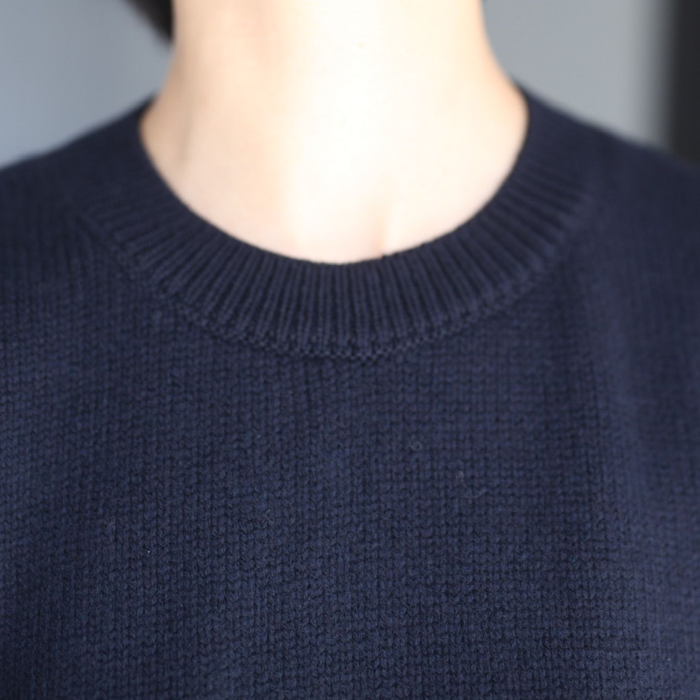 stein - 【残り一点】EX Fine Lambs Crew Neck Knit LS | ACRMTSM