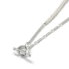 【お取り寄せ注文可能】Clash Mix Chain Necklace(WHITE)