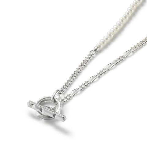 【お取り寄せ注文可能】Clash Mix Chain Necklace(WHITE)