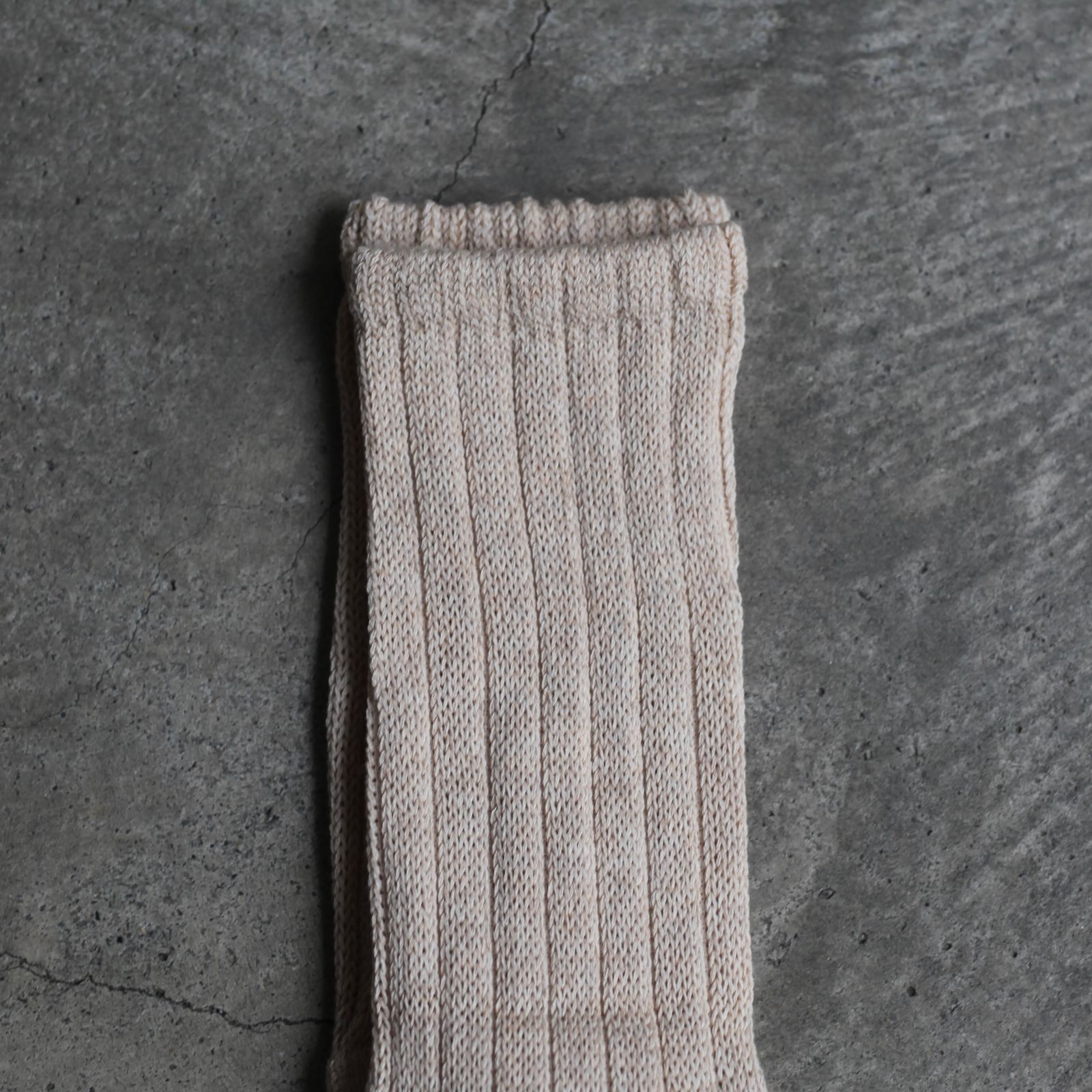 【再販売通知受付可能】Tabi Pile Socks(HEATHER BEIGE)