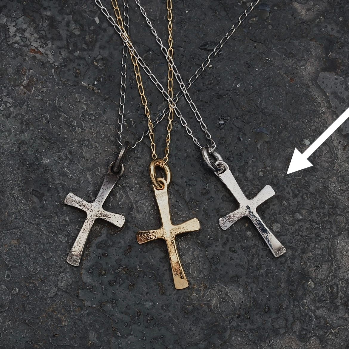 【お取り寄せ注文可能】Charm Cross Necklace(SILVER)