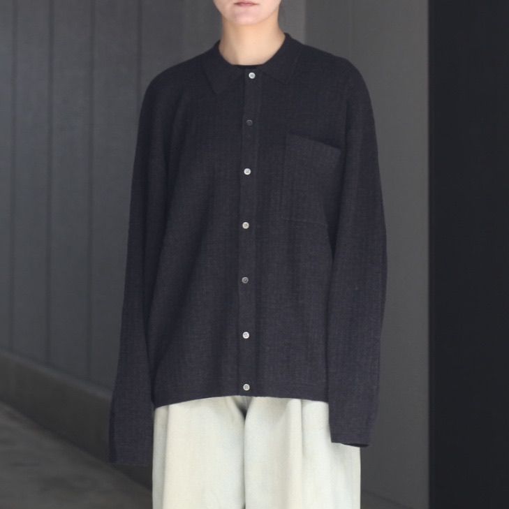 【残りわずか】Crepe Knit Shirt