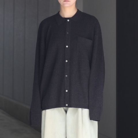 【残りわずか】Crepe Knit Shirt