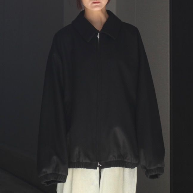 【残りわずか】Melton Oversized Zip Jacket