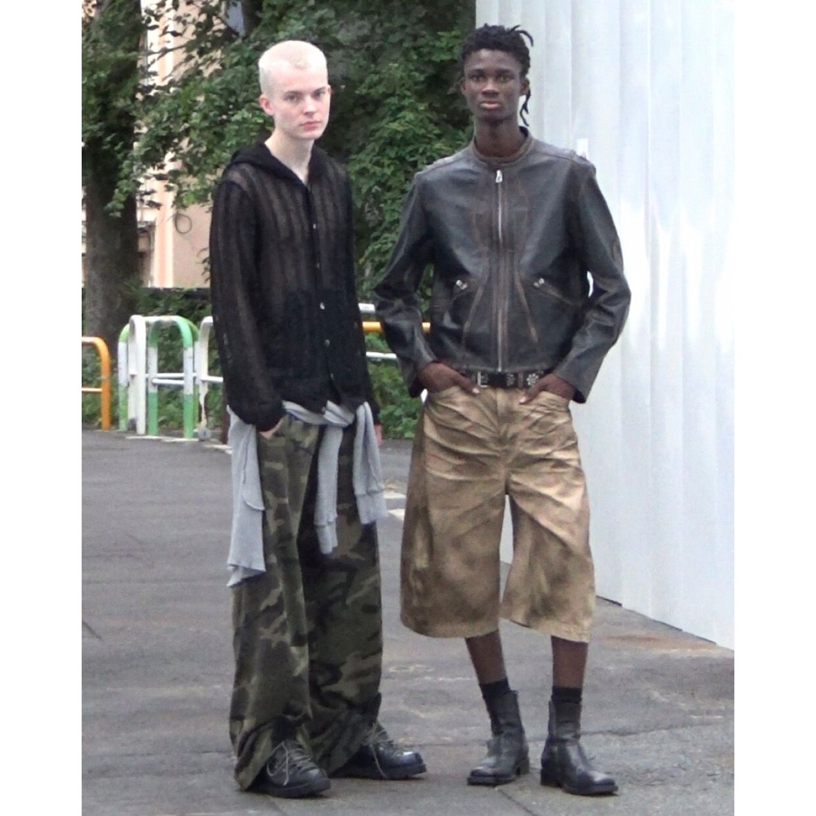 【残り一点】Distressed Leather Motorcycle Jacket
