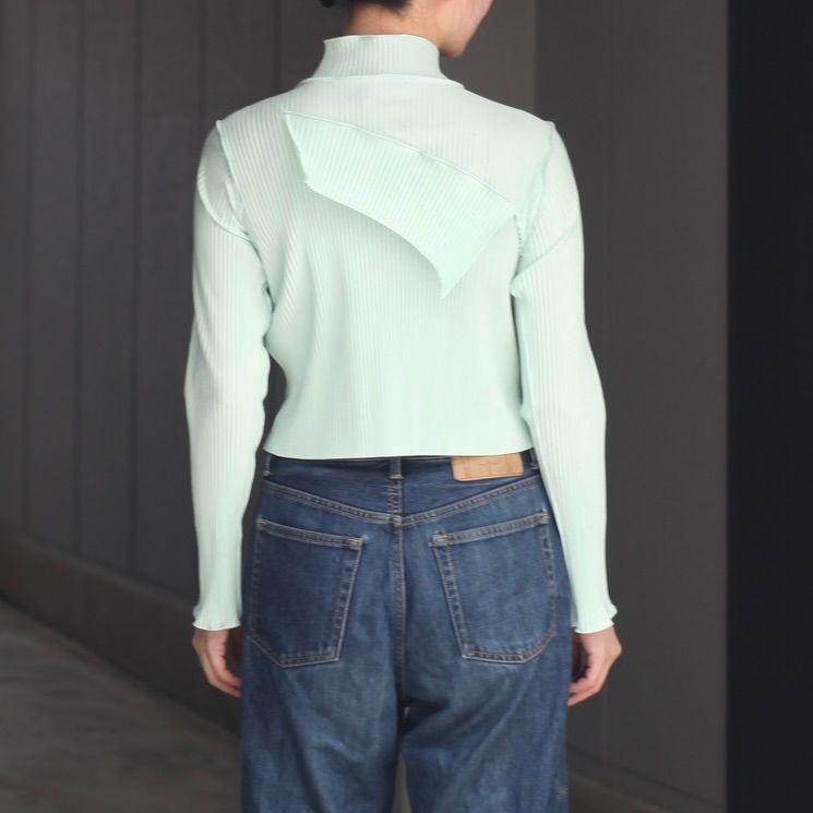 【残り一点】Todo Tiny Wave Top Long Sleeve High Neck