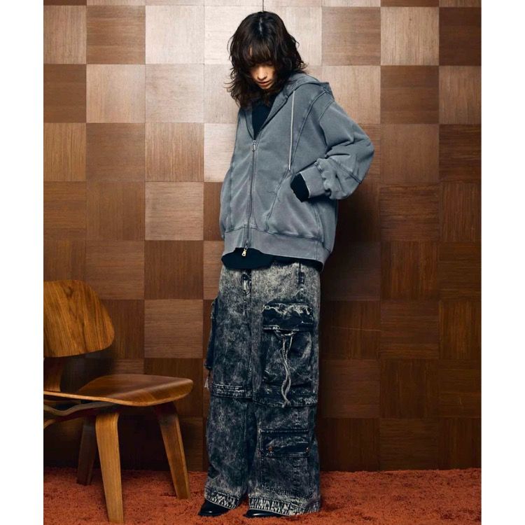 【残り一点】Piping Pigment Dye Zip Parka
