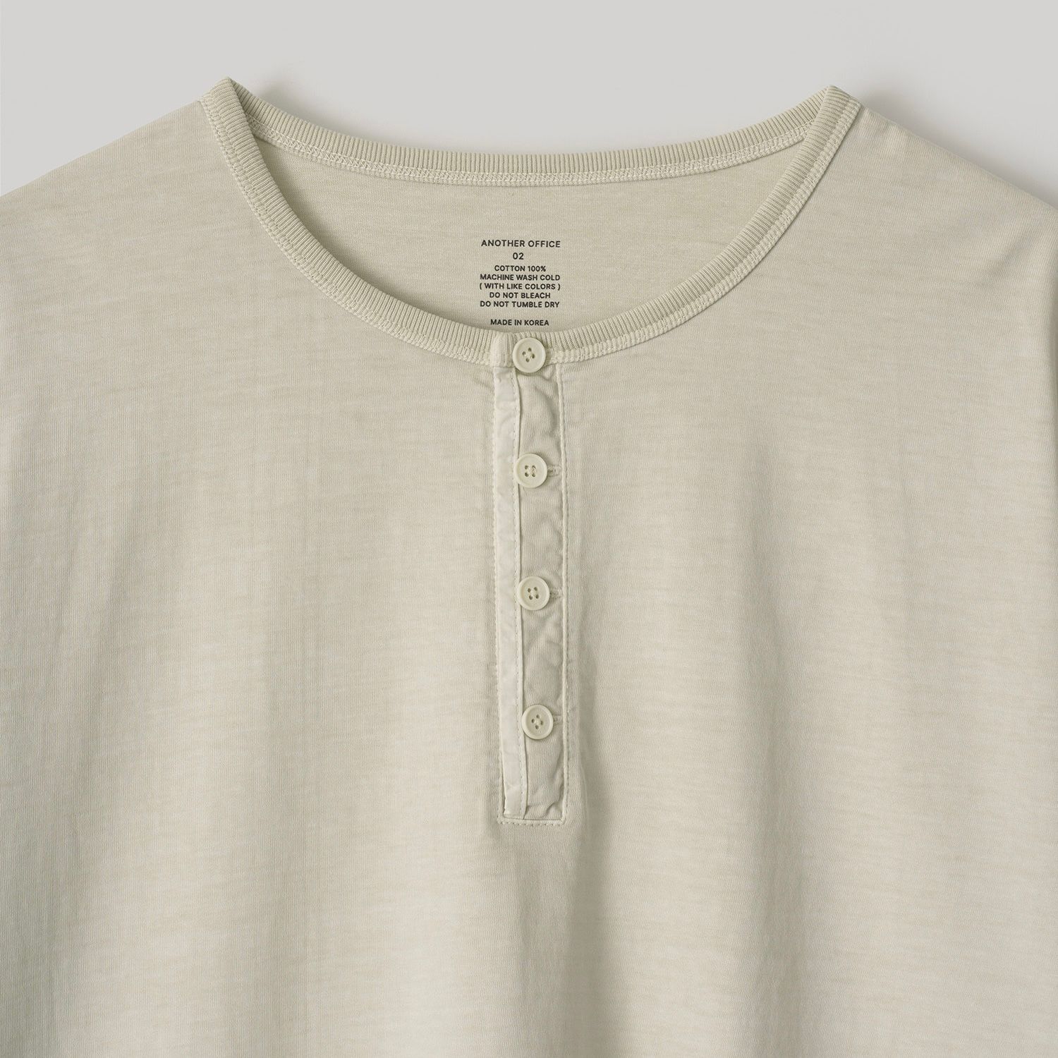 【残り一点】French Henry Neck Garment Tee