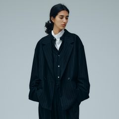 【残り一点】36G Wool Stripe Double Jacket