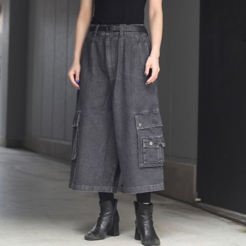 【残り一点】Oversized Mid Length Denim Cargo Trouser