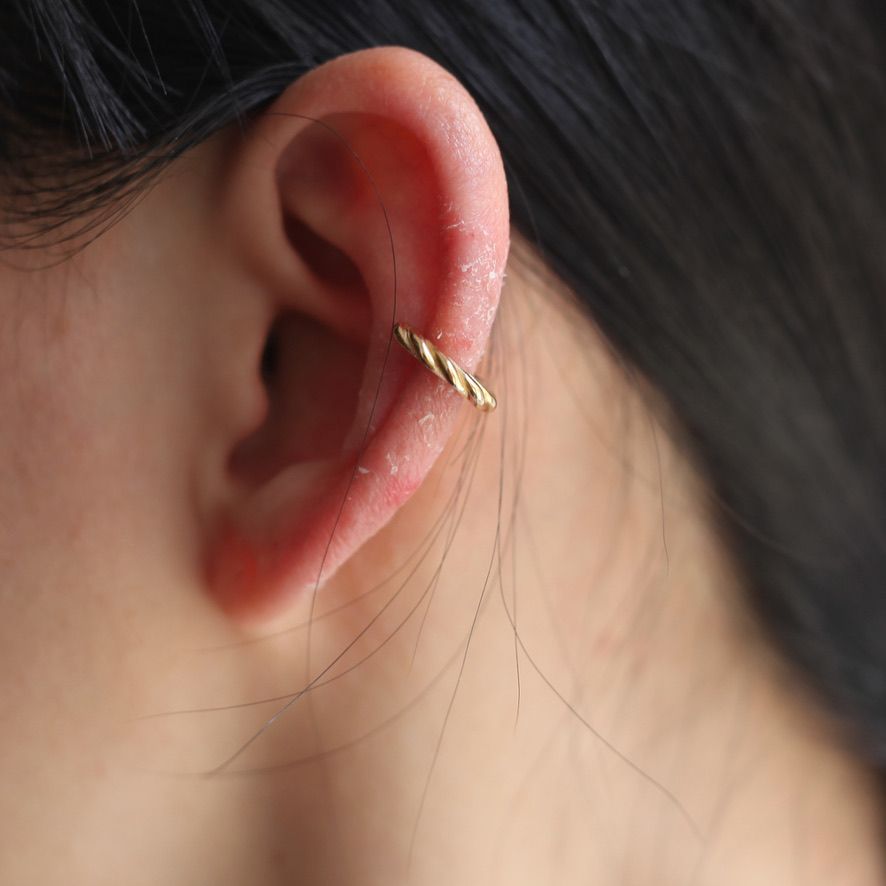 【お取り寄せ注文可能】Press Earcuff_SET 片耳用(GOLD）