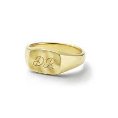 【お取り寄せ注文可能】Signet Ring No.3(K10 YELLOW GOLD)