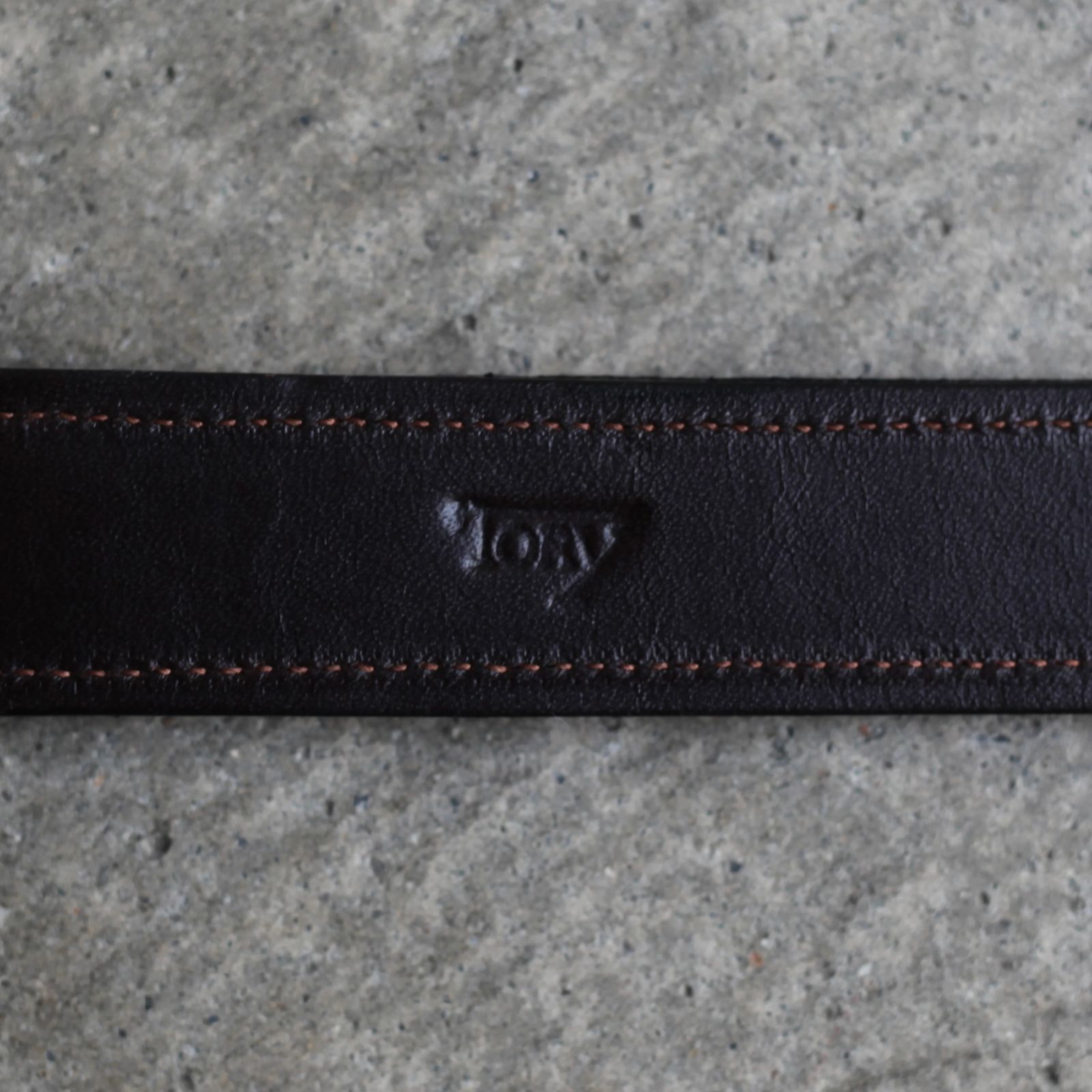 【残りわずか】Large Plain Stitched Key Fobs(HAVANA)