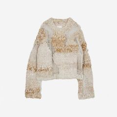 【残り一点】Mix Yarn Intarsia Knit