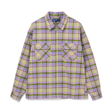 【残り一点】Zip-up Flannel Shirt