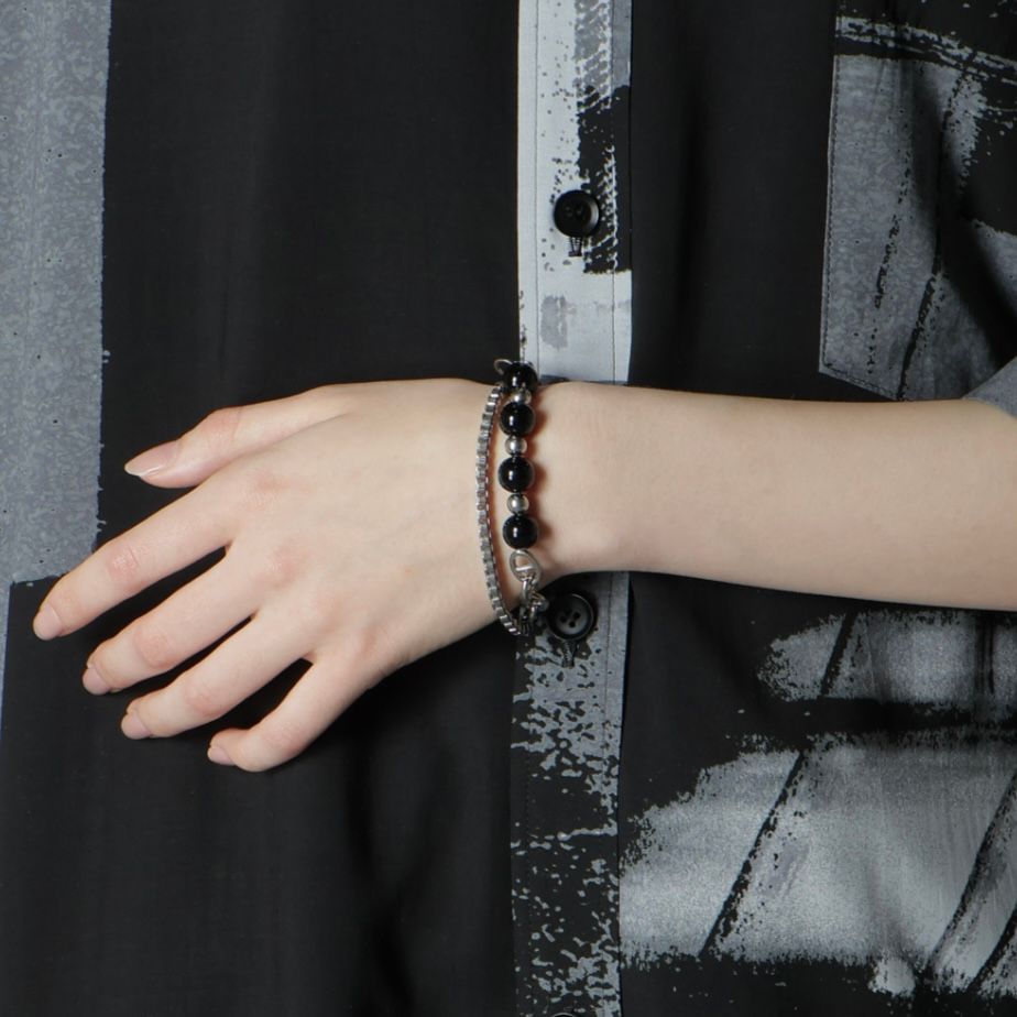 Ground Y - 【残り一点】Beads Chain Breacelet_B(SILVER