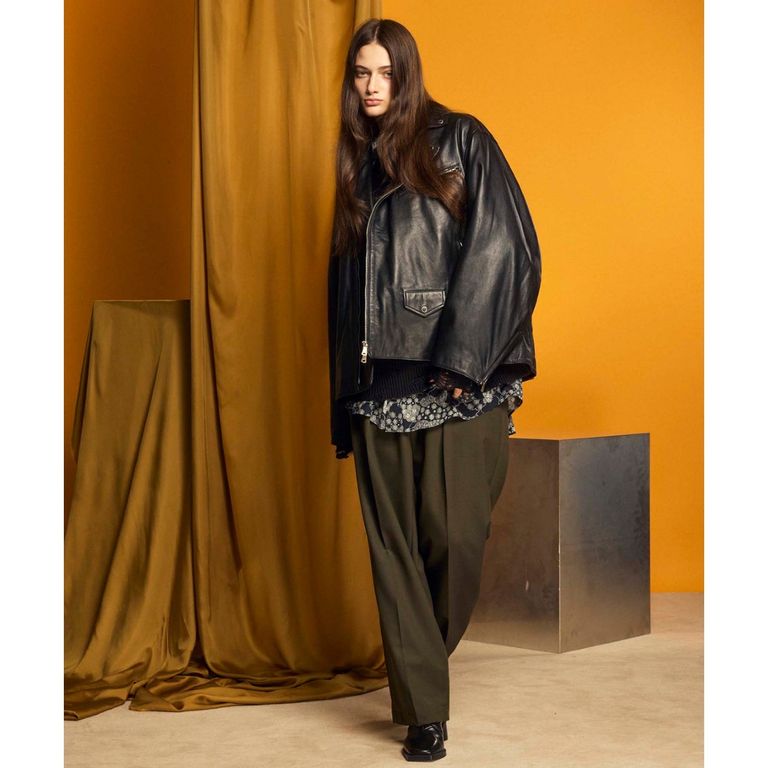 MAISON SPECIAL - 【残り一点】Artificial Leather Prime-Over Zip-Up 