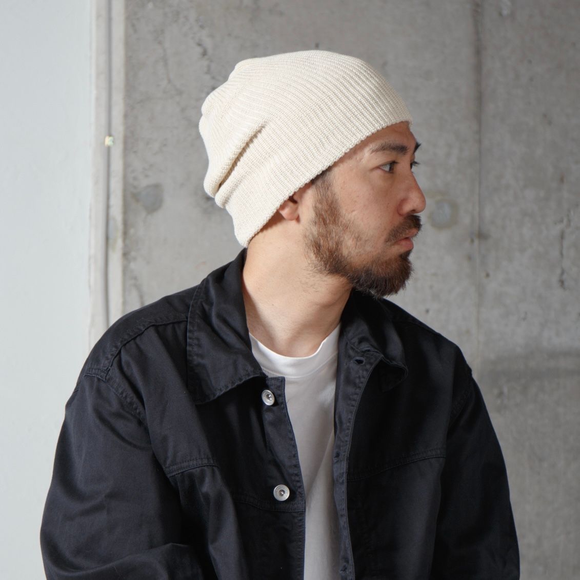 【残り一点】2way Basic Knit Beanie