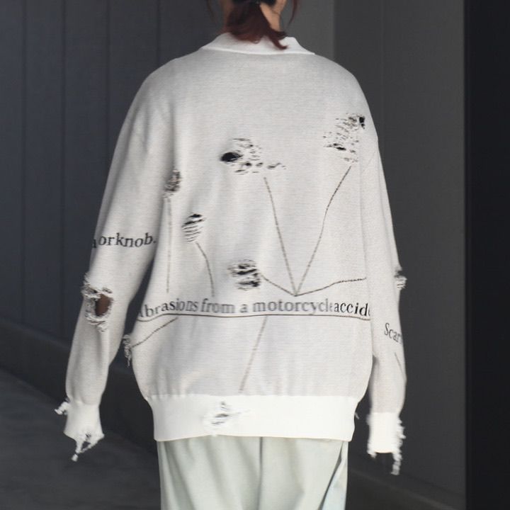 【残りわずか】Damage Alert Cardigan