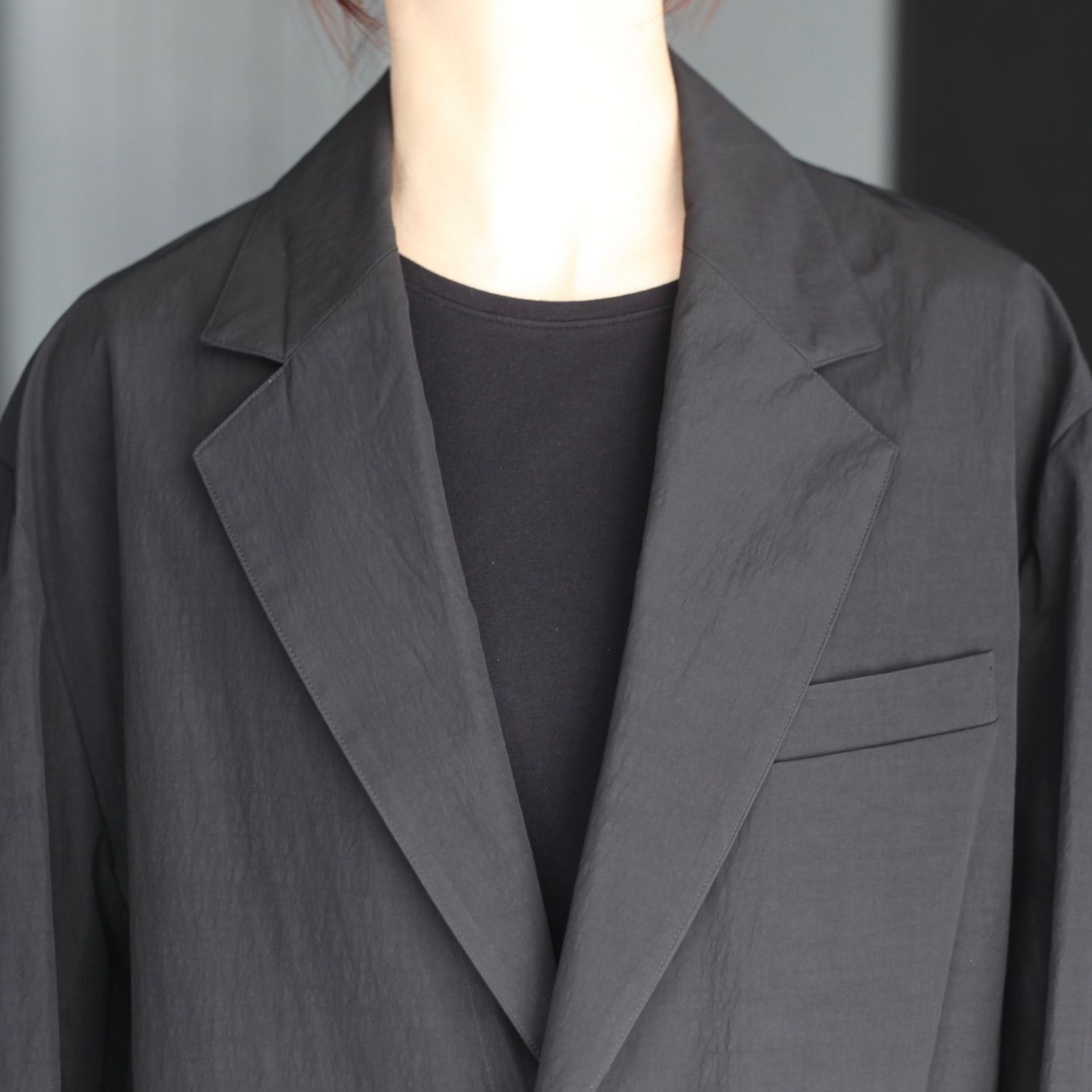 【残り一点】Windproof Nylon Single Breasted Jacket
