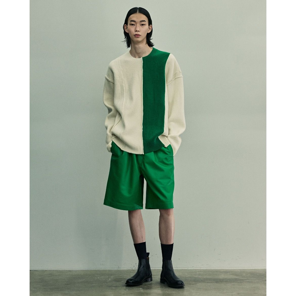 stein - 【残り一点】Oversized Multi Patched Knit LS | ACRMTSM ...