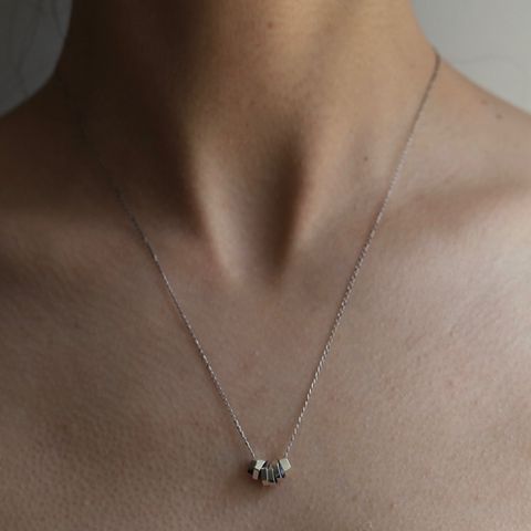 【お取り寄せ注文可能】Rock Beads Necklace 2(SILVER)