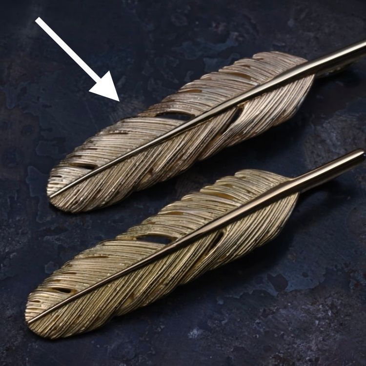 【お取り寄せ注文可能】Feather Center S_Top(10K GOLD)