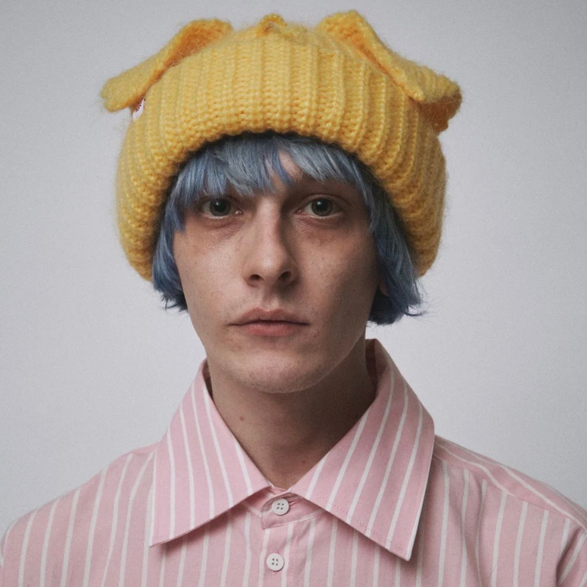 【残り一点】Mohair Chunky Ears Beanie