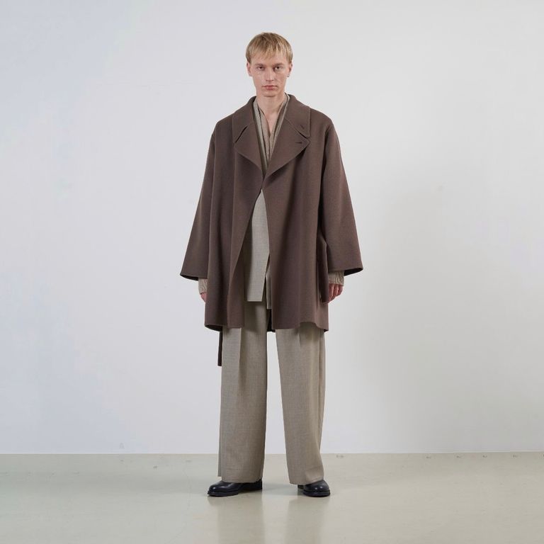 YOKE - 【残り一点】Reversible Sewing Double Breasted Half Coat 