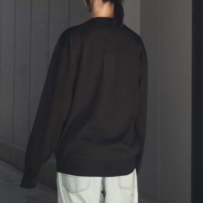 【残り一点】Wool Silk Knit Crew Neck LS