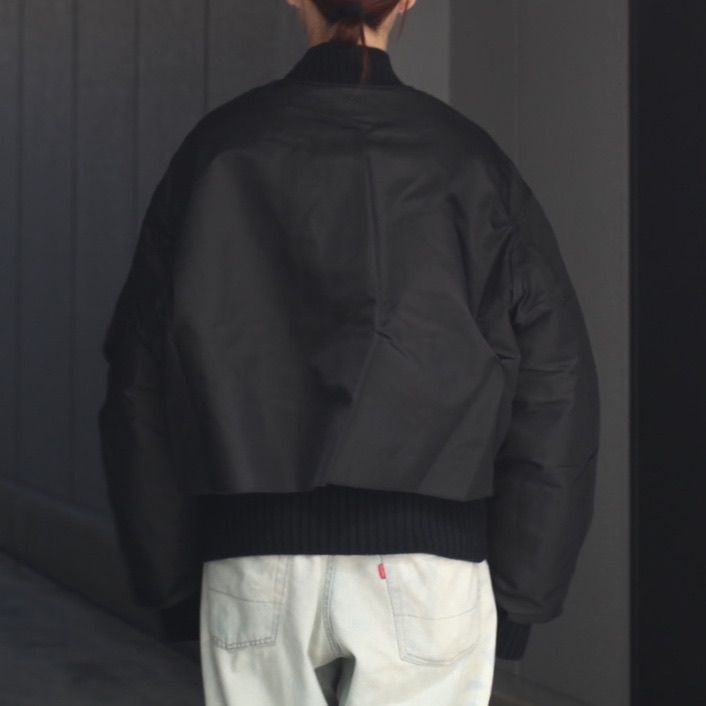 【残り一点】Connected Rib Knit Flight Jacket