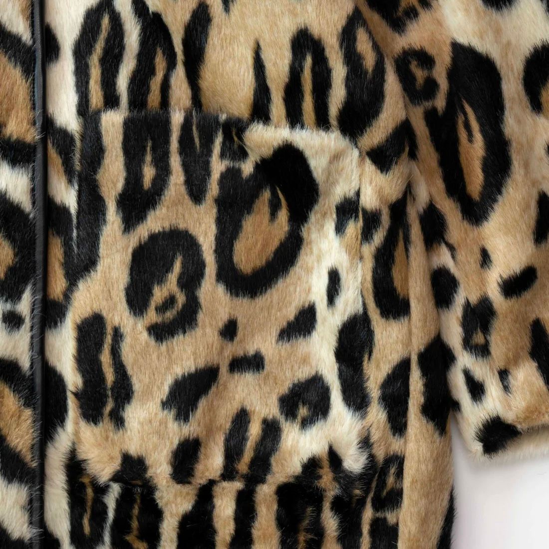 MAISON SPECIAL - 【残り一点】Leopard Soutien Colored Fur Coat