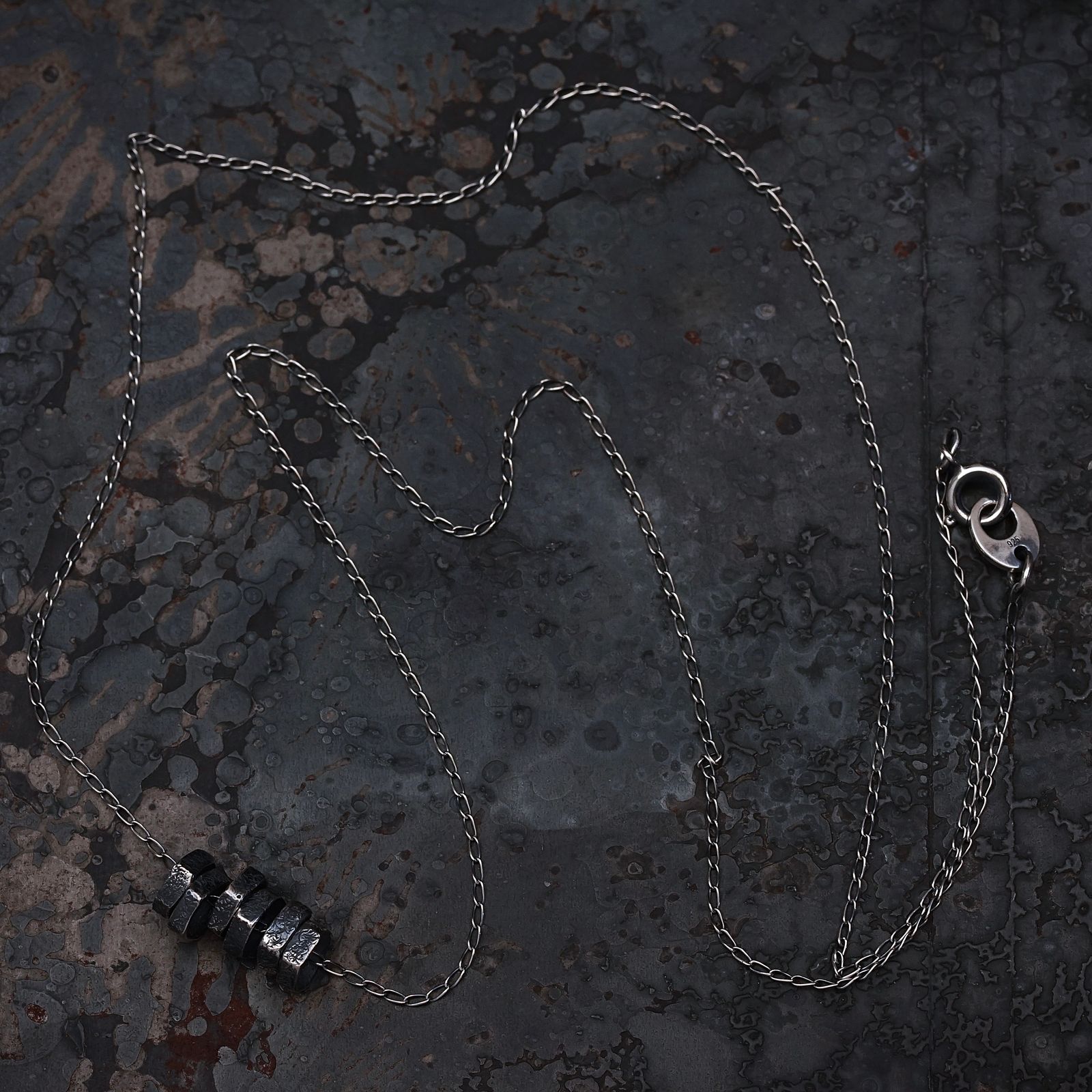 【お取り寄せ注文可能】Rock Beads Necklace 2(SILVER)