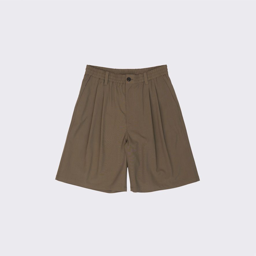 【残り一点】Wool Washer Tropical 2Pleated Easy Shorts