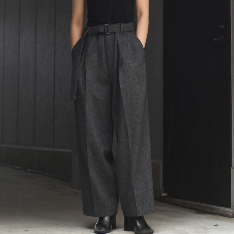 stein - 【残りわずか】Belted Wide Straight Trousers | ACRMTSM