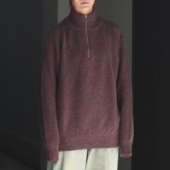 【残り一点】Wool Kanoko Half Zip P/O