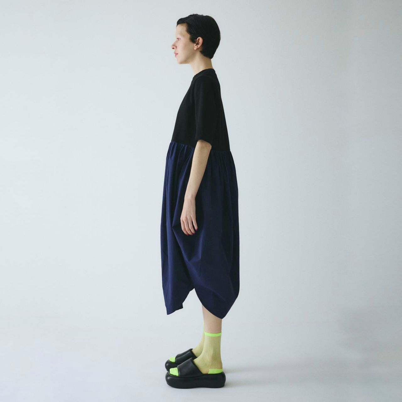 【残り一点】Cut Docking Shirt Dress