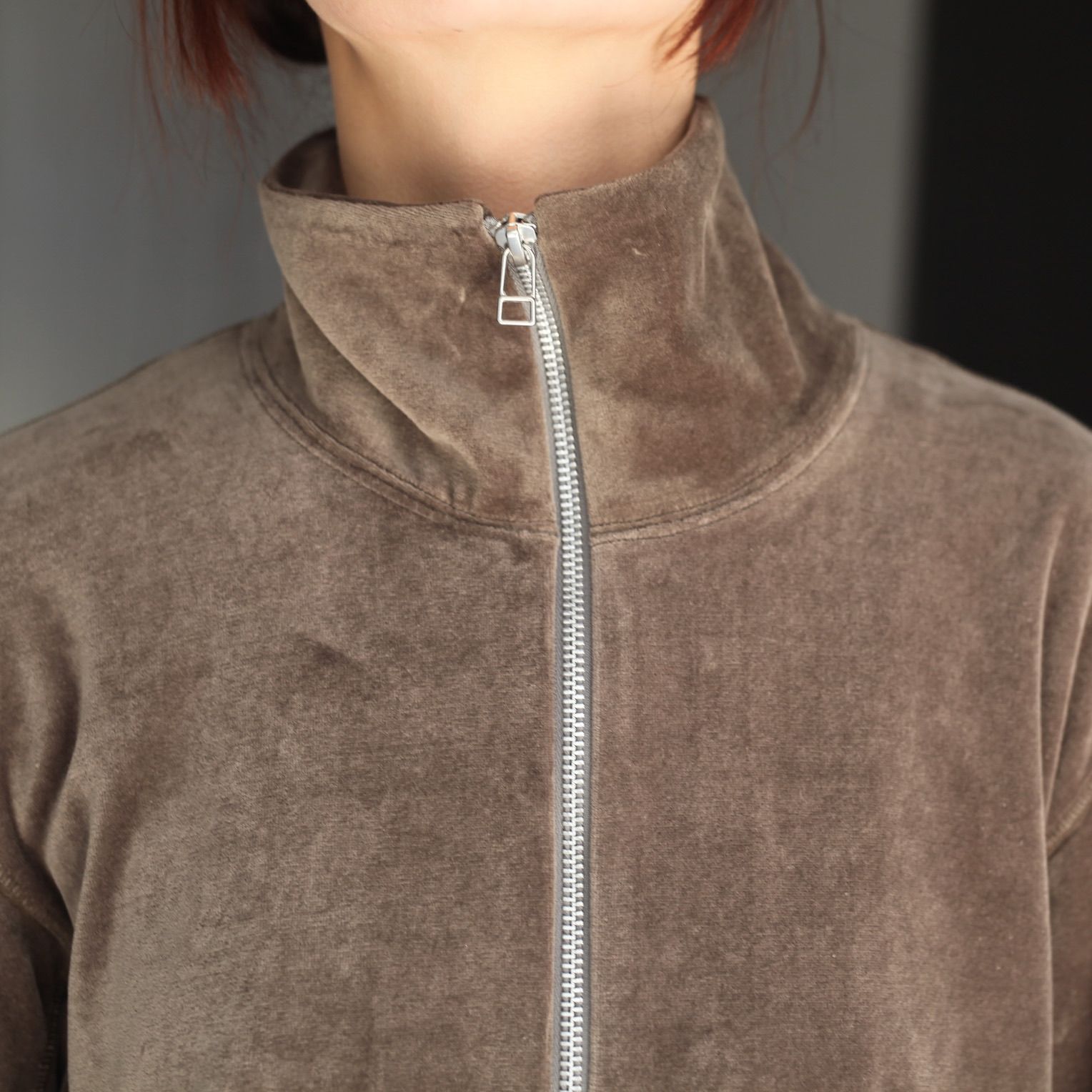 【残り一点】Velour Zip Up Track Top