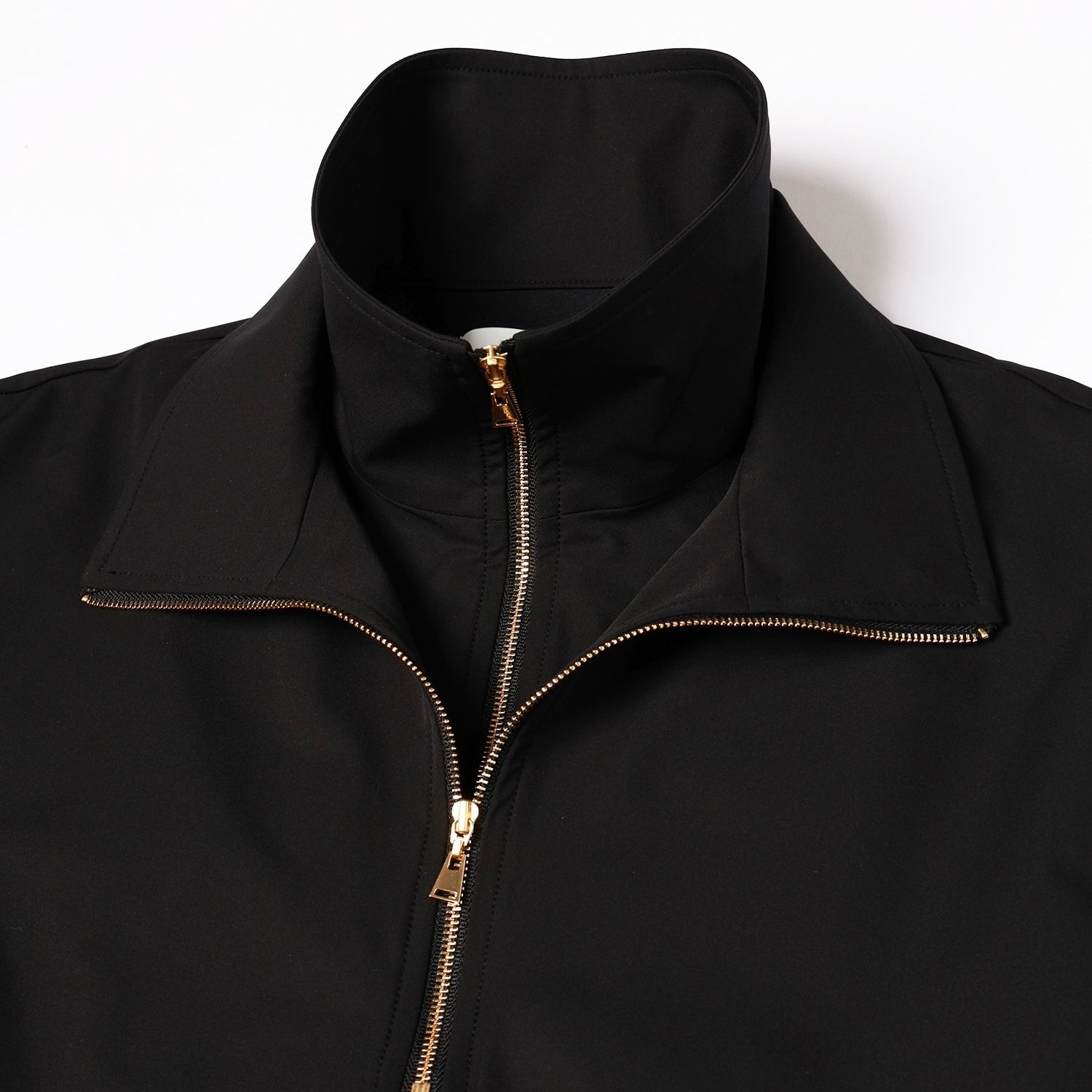 【残り一点】Stretch Double Cloth Layered Stand Collar Pullover