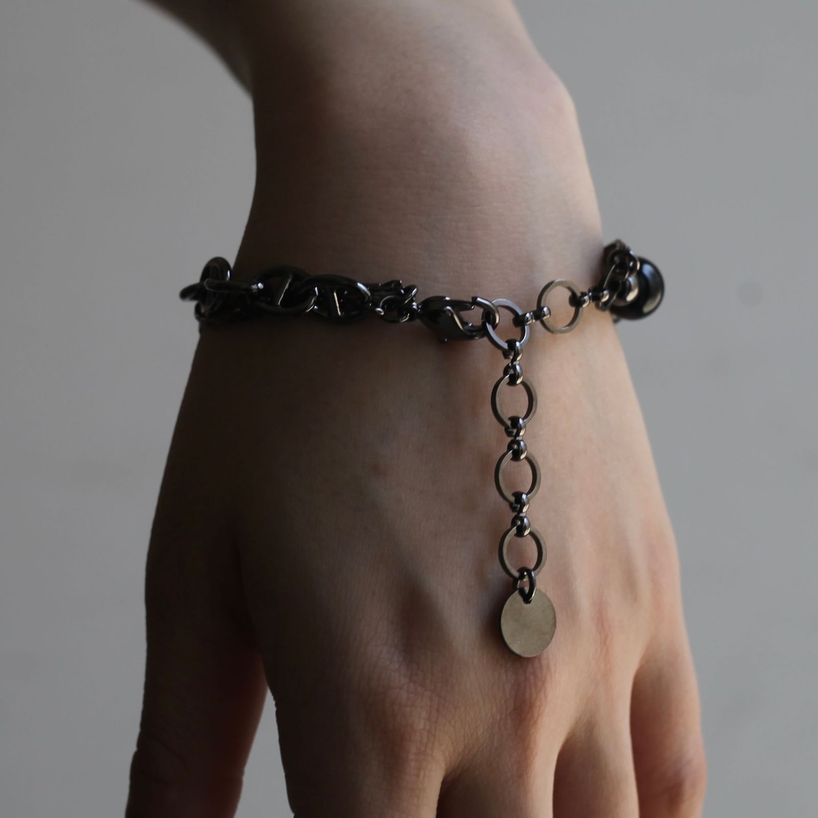 【残り一点】Beads Chain Breacelet_C(BLACK)