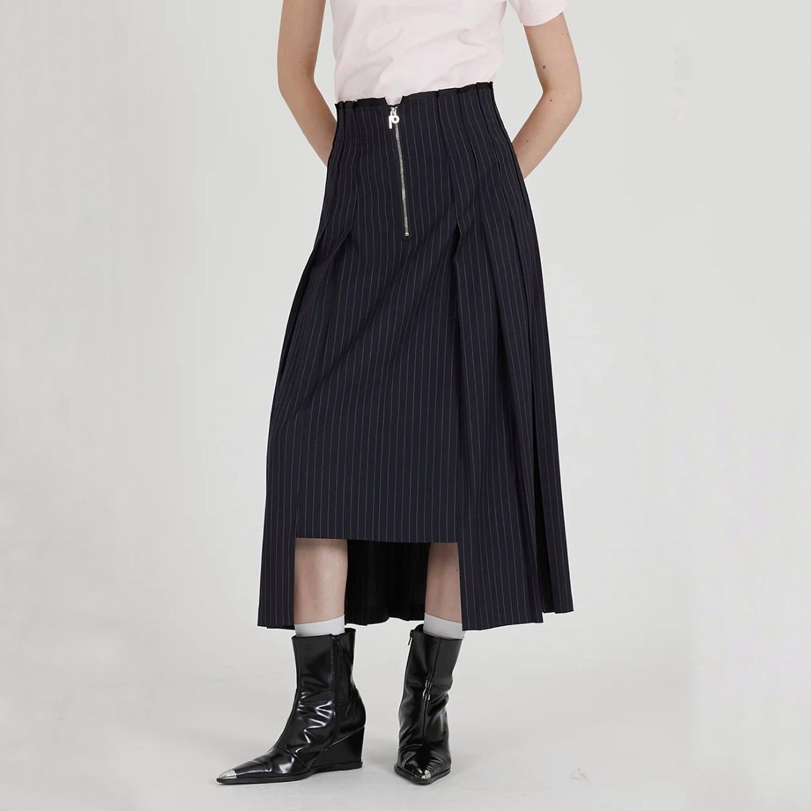【残り一点】Irregular Pleated Skirt