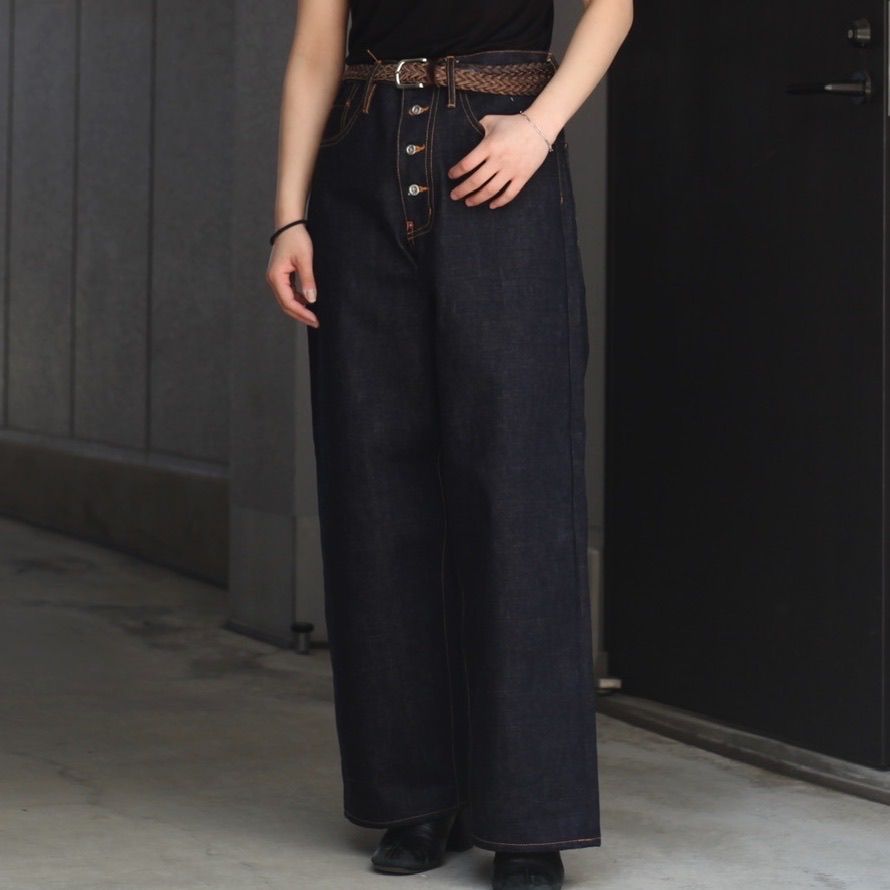 sugarhill crushed denim 19ss - パンツ